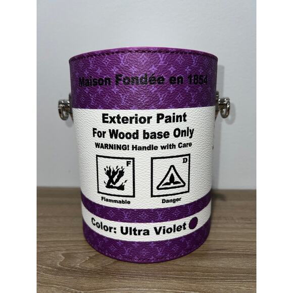 Louis Vuitton Purple LV Paint Can Monogram Top Handle Shoulder Crossbody Bag - Picture 8 of 15